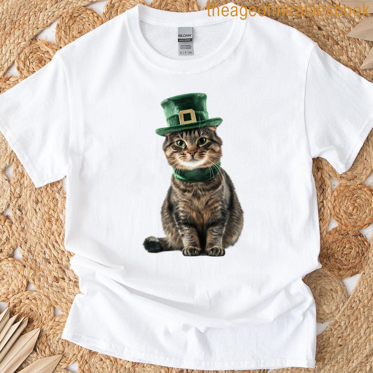 St Patricks Day Cat In Costume T-shirt St Patricks Day Cat In Costume T-shirt