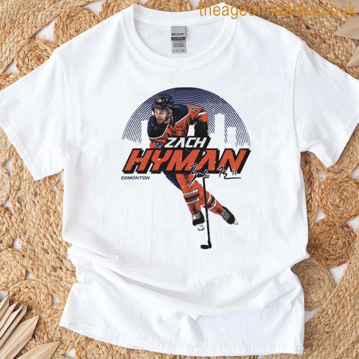 Zach Hyman Edmonton Skyline T-shirt