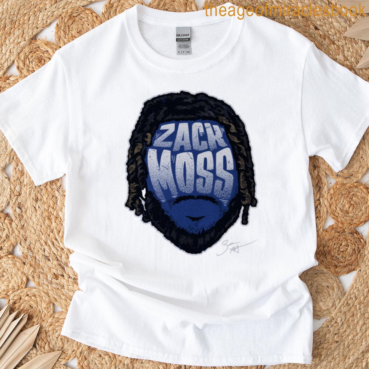 Zack Moss Indianapolis Player Silhouette T-shirt