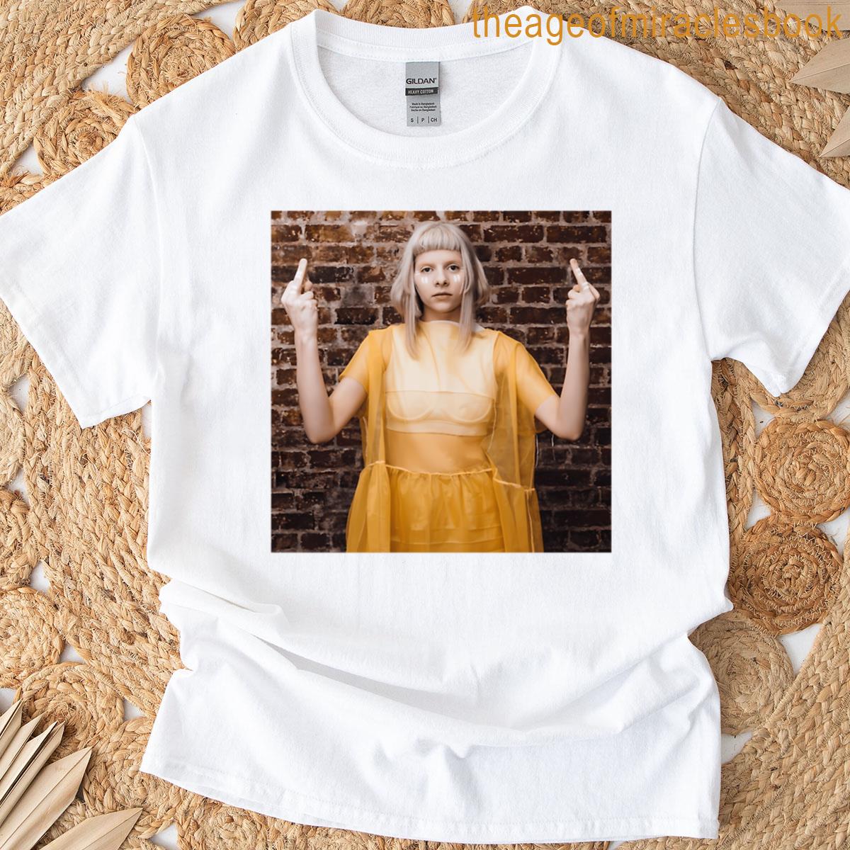 Aurora Flipping The Bird T-shirt