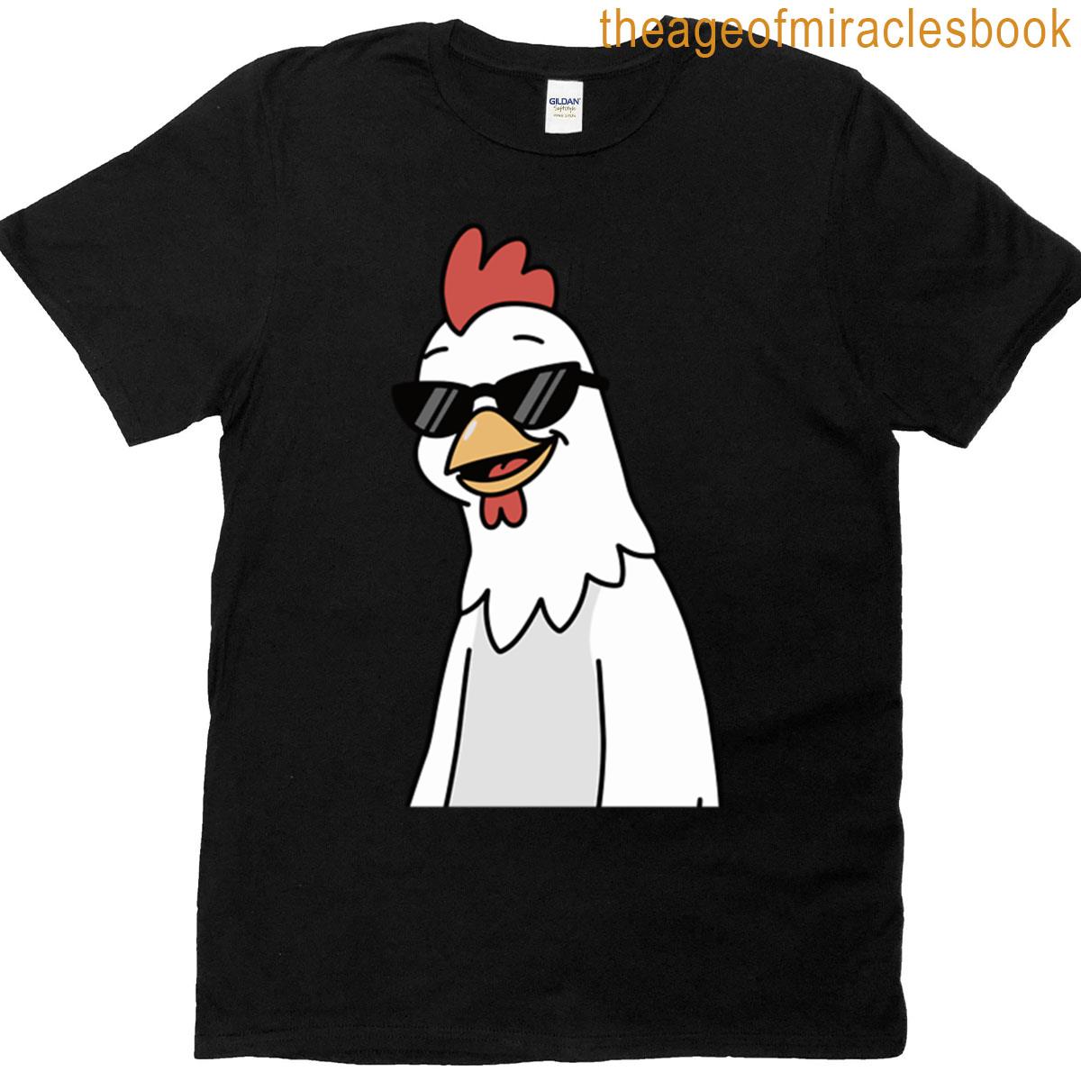 Bad Chicken Wearing Sunglasses T-shirt