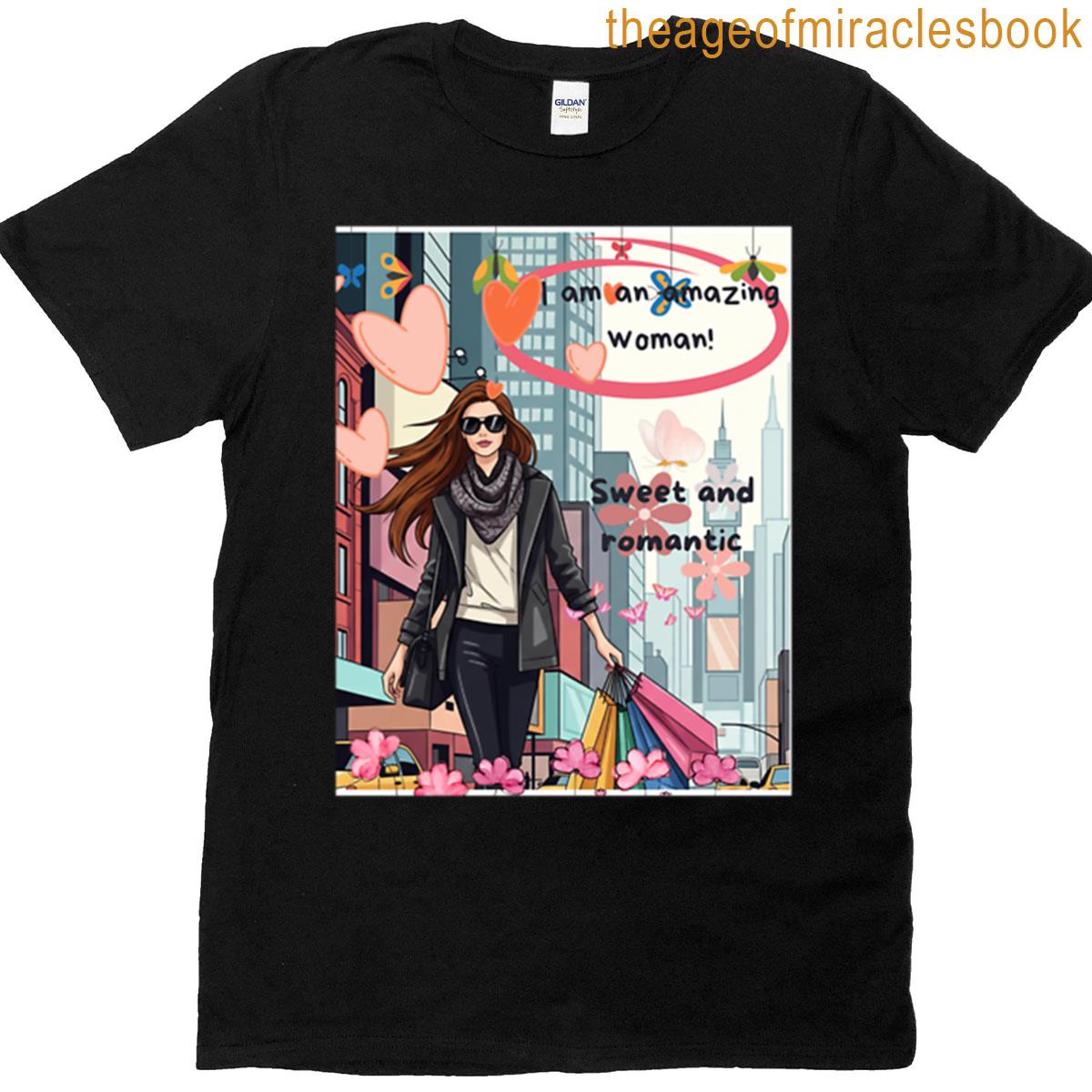 Chic Woman Shopping T-shirt