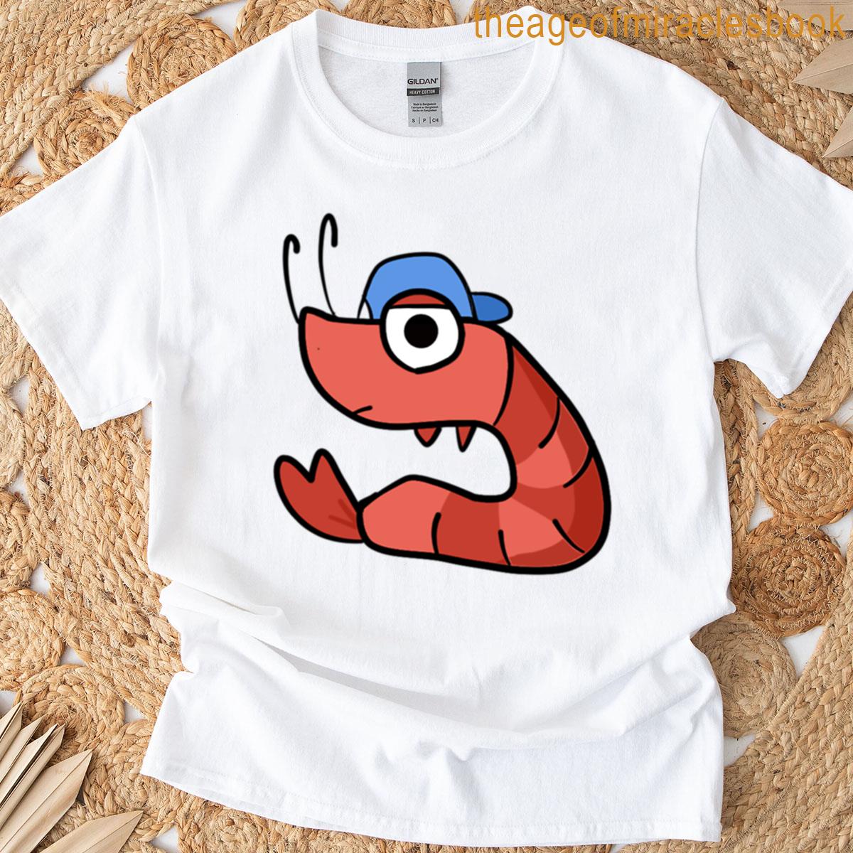 Cute Shrimp Funny Cartoon T-shirt