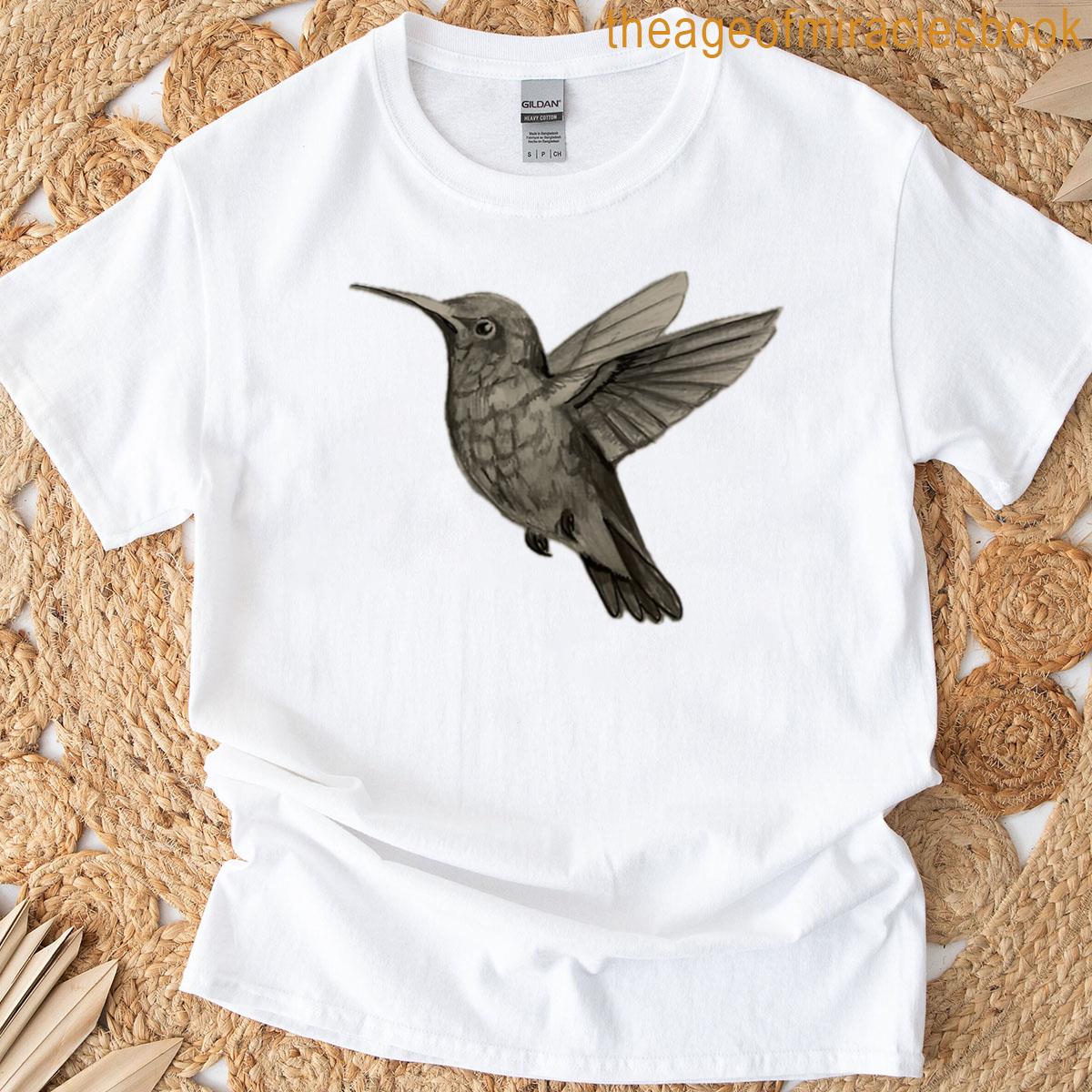 Hummingbird Drawing With Pencil T-shirt