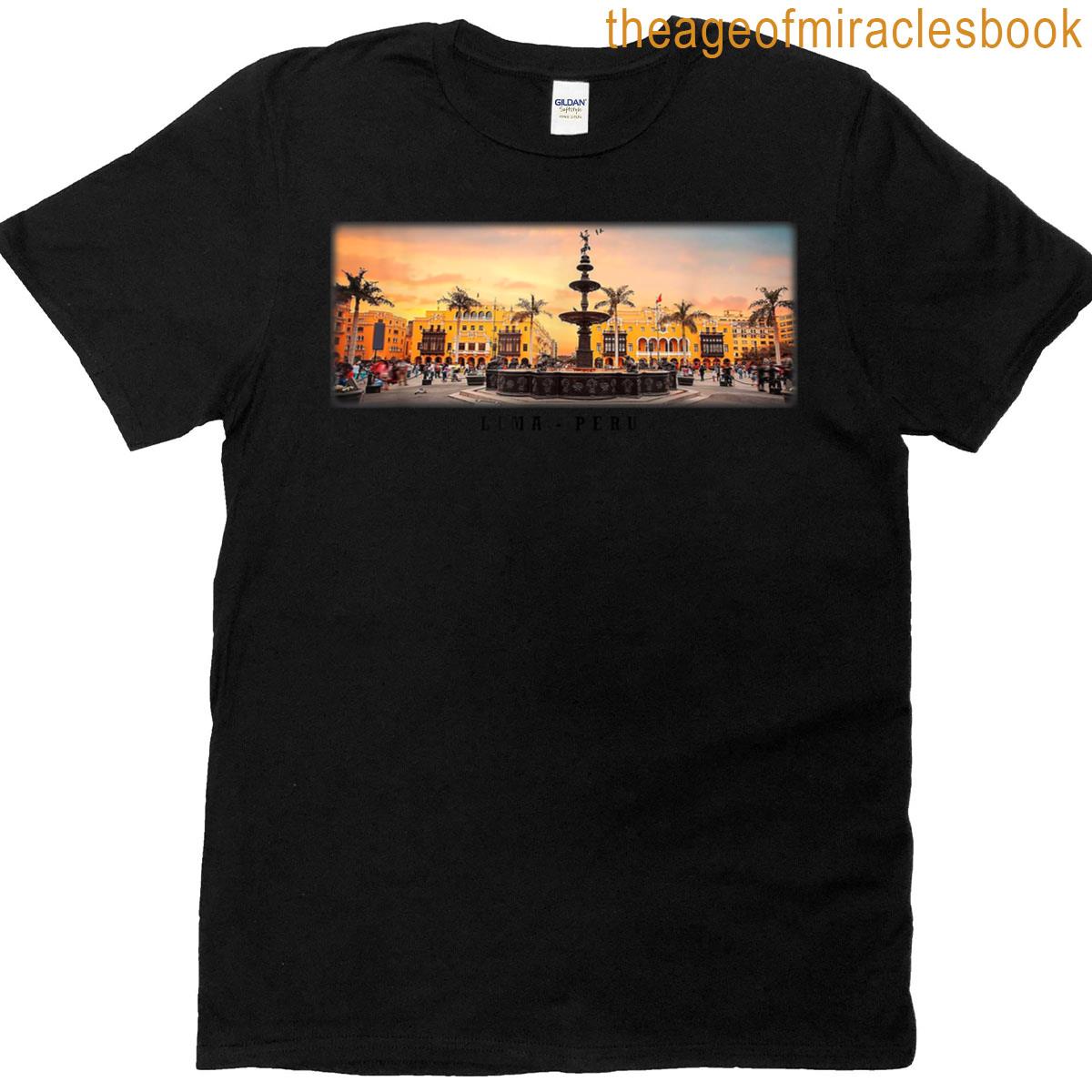 Lima Plaza Mayor Sunset T-shirt