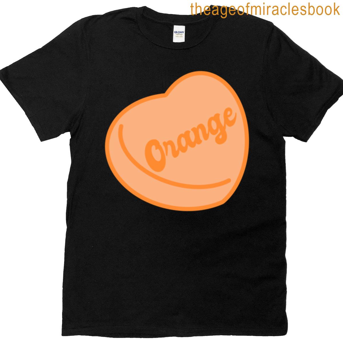 Orange Candy Heart T-shirt