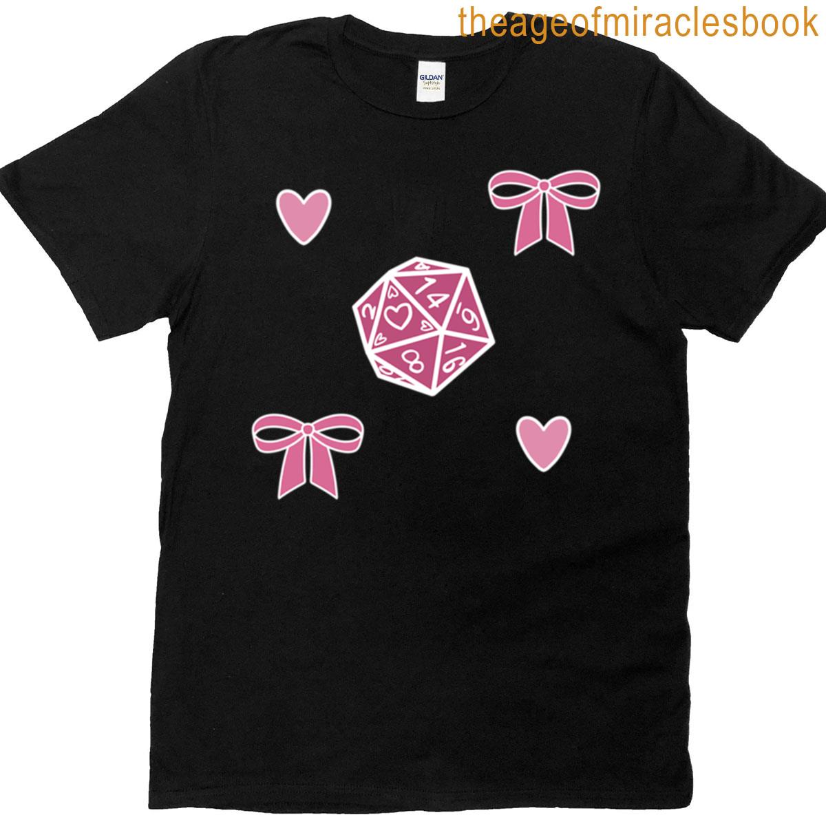 Pink D20 Pattern T-shirt