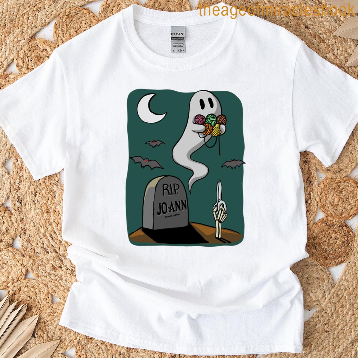 Rip Joann Halloween Ghost Night T-shirt