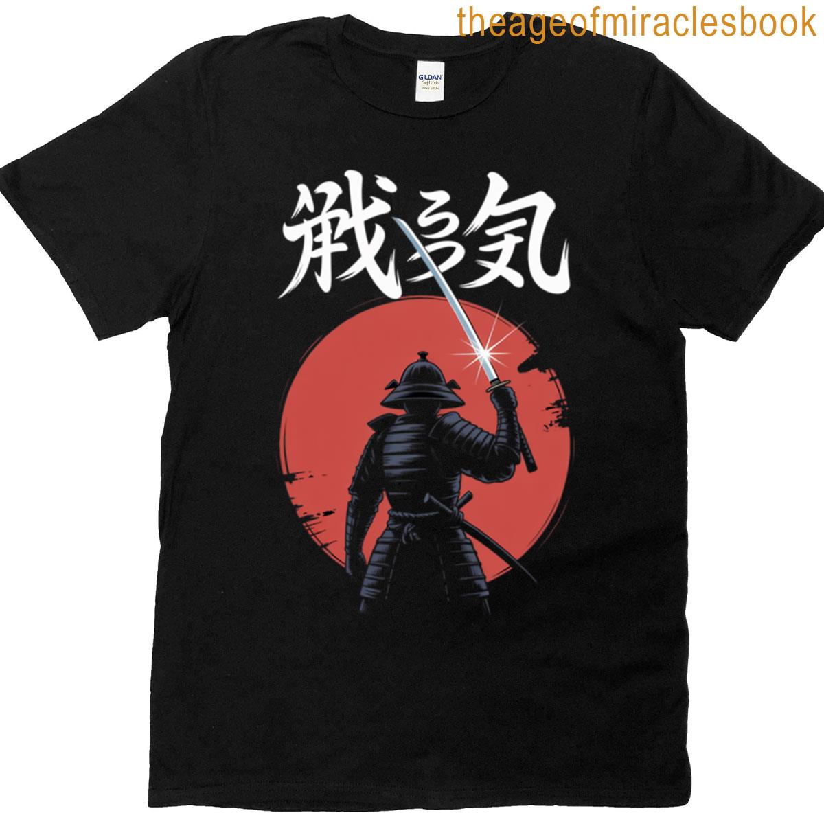 Samurai Warrior Spirit Design T-shirt