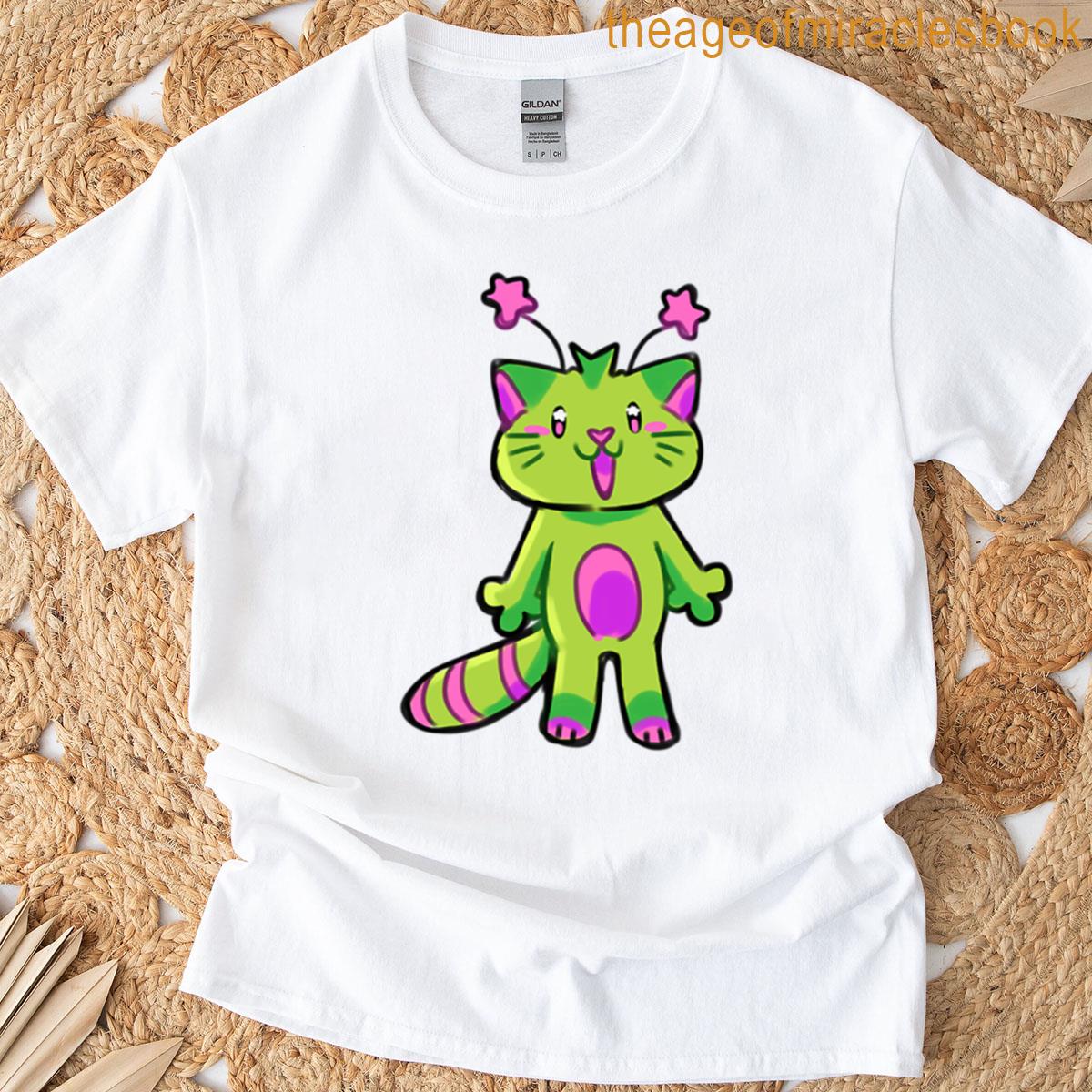 Silly Alien Cat T-shirt