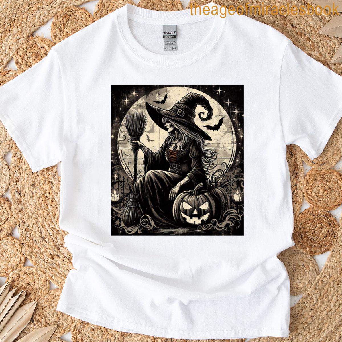 White Witch Waiting On Halloween T-shirt