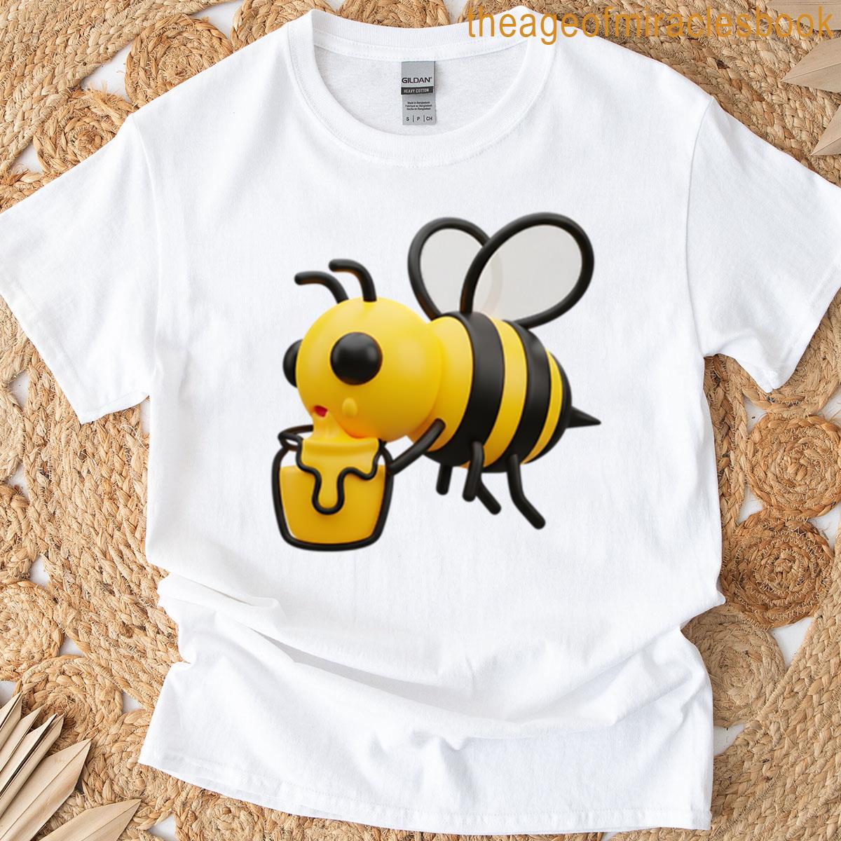 3d Model Bee Eating Honey Oversized T-shirt