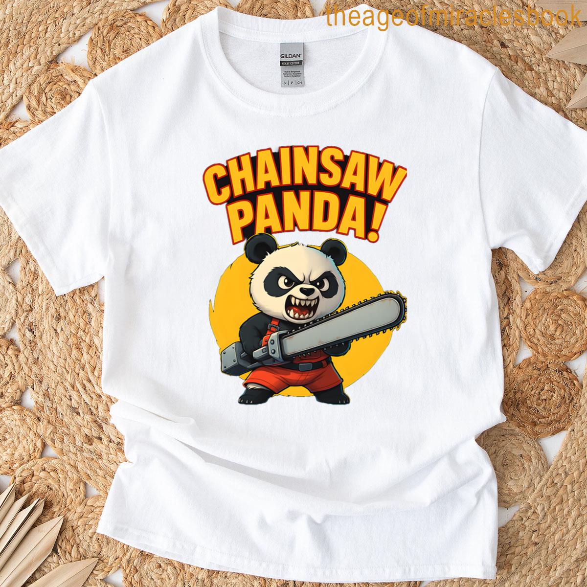 Chainsaw Panda Oversized T-shirt