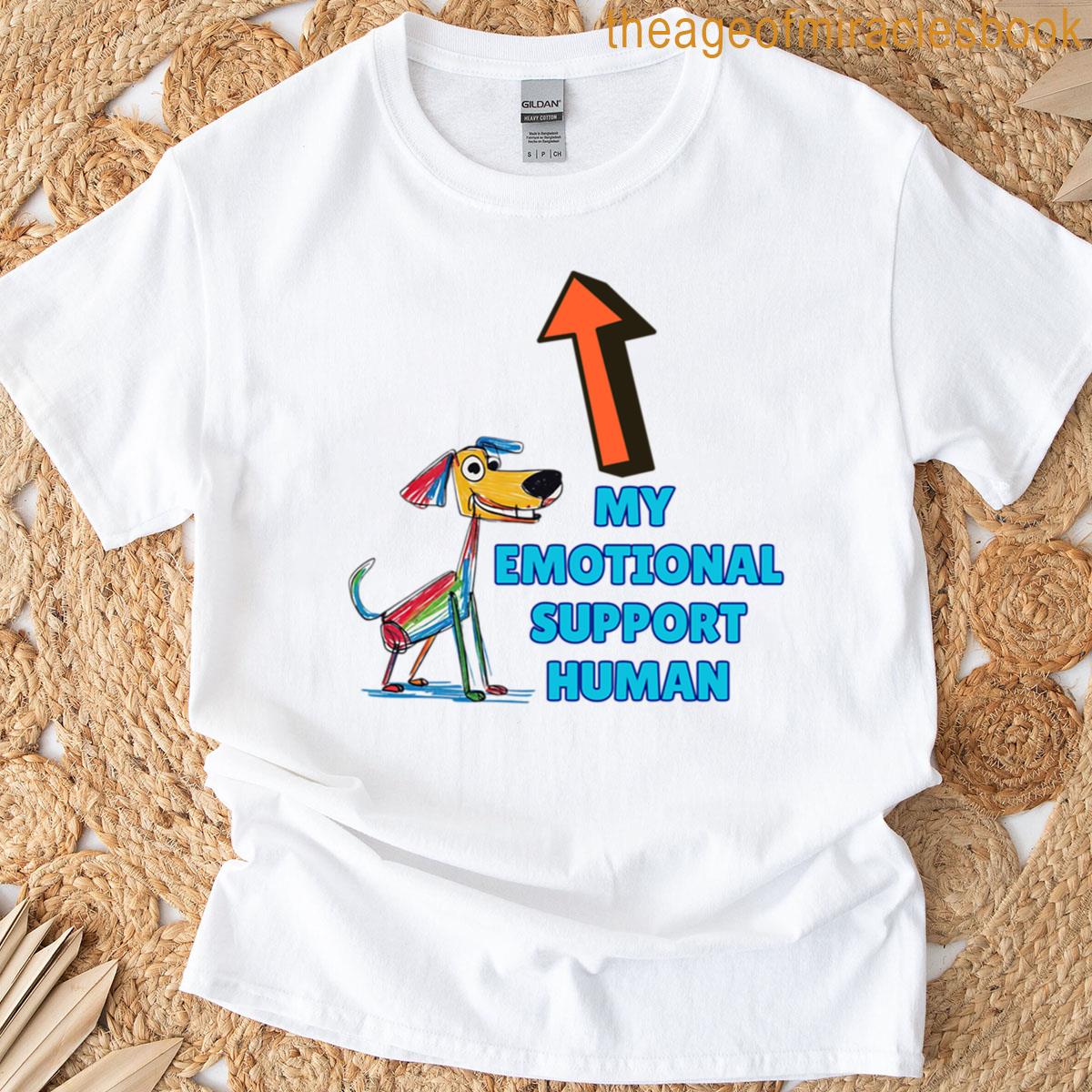 Emotional Support Human Oversized T-shirt