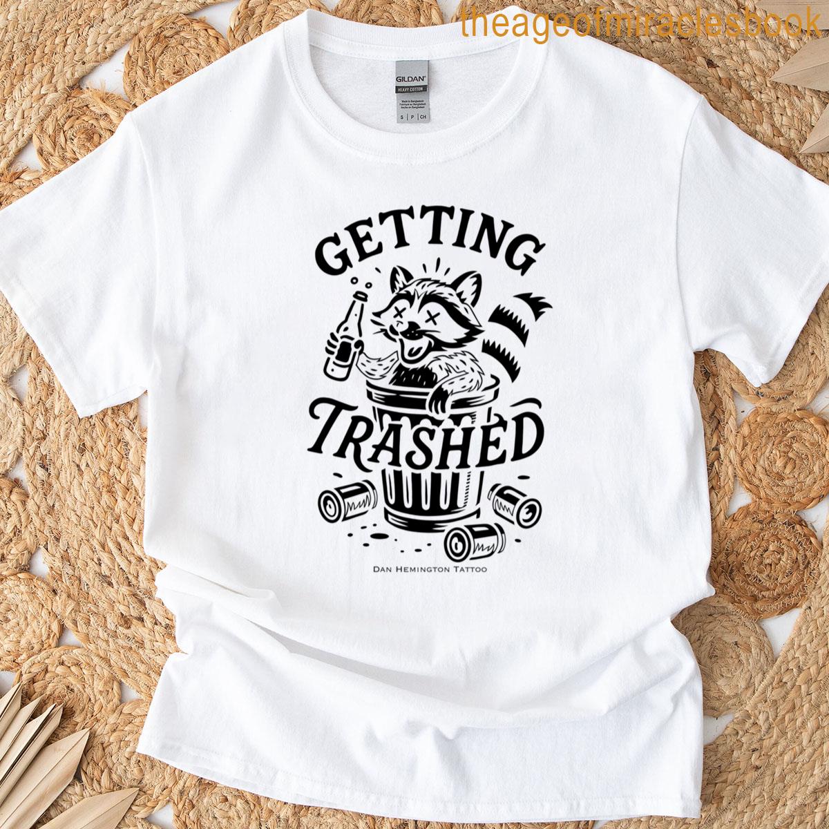 Getting Trashed Drunk Racoon Premium T-shirt