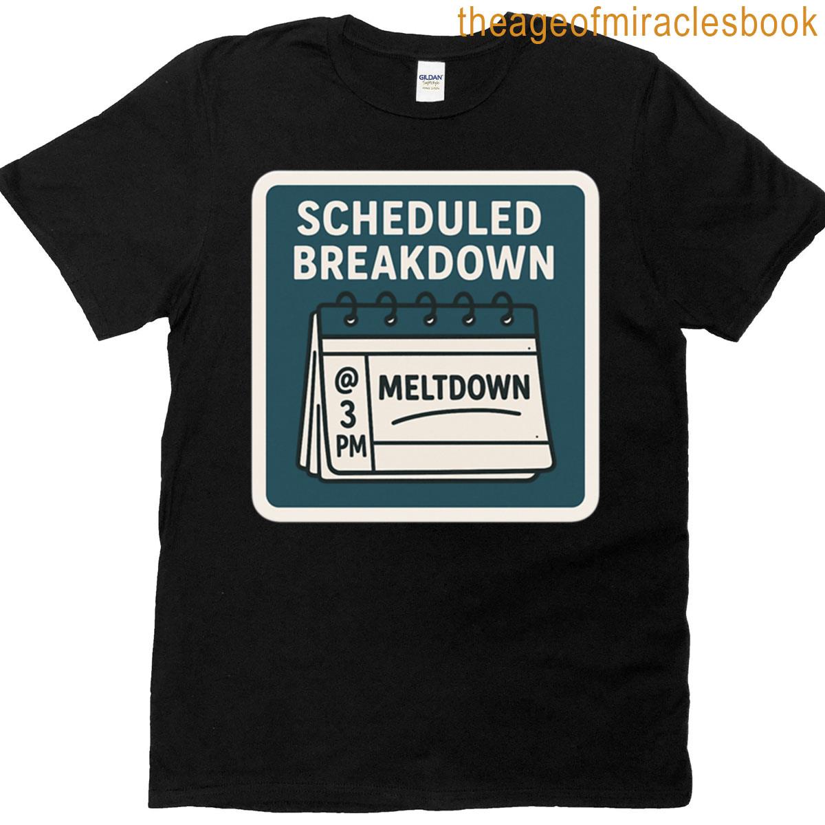 Scheduled Breakdown At 3pm T-shirt