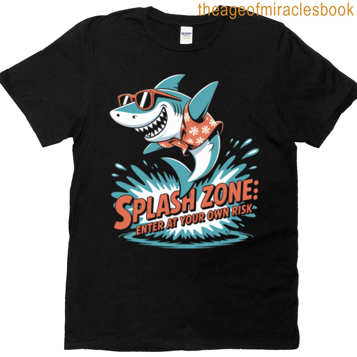 Splash Zone Enter At Your Own Risk Oversized T-shirt