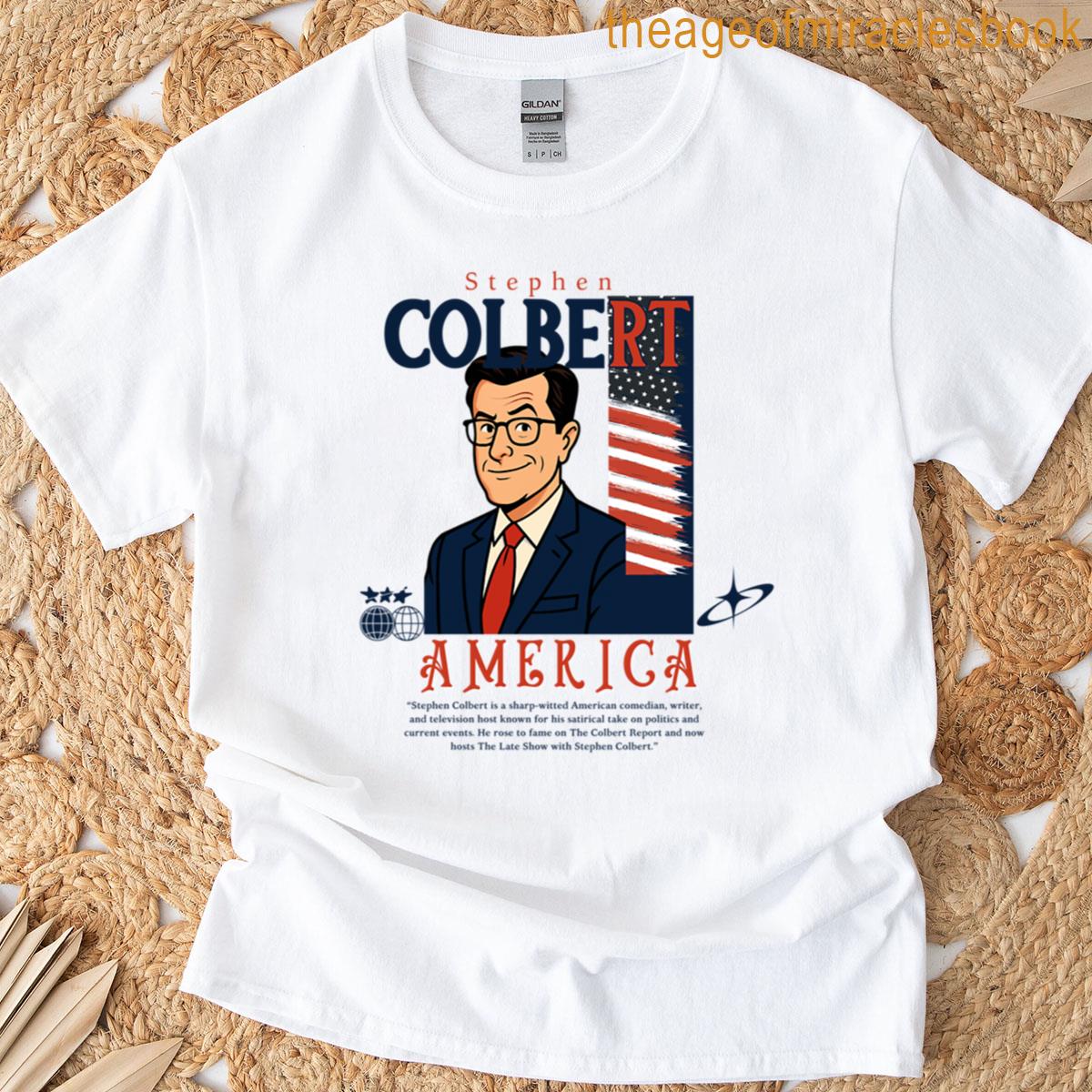 Stephen Colbert Design Satire Icon T-shirt