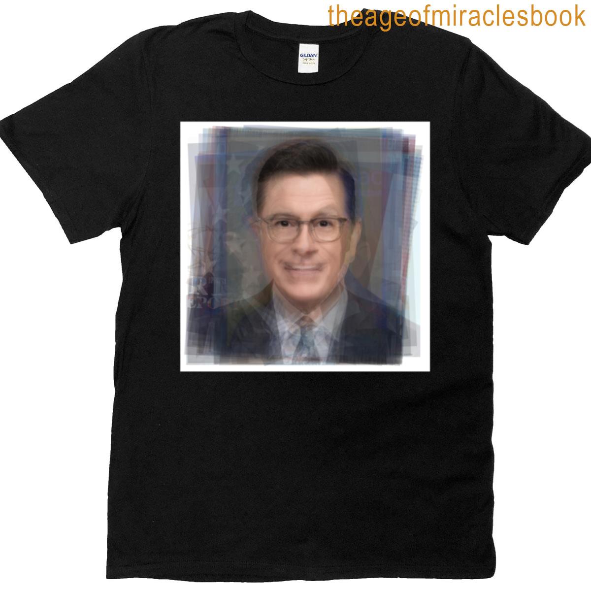 Stephen Colbert Portrait Overlay T-shirt