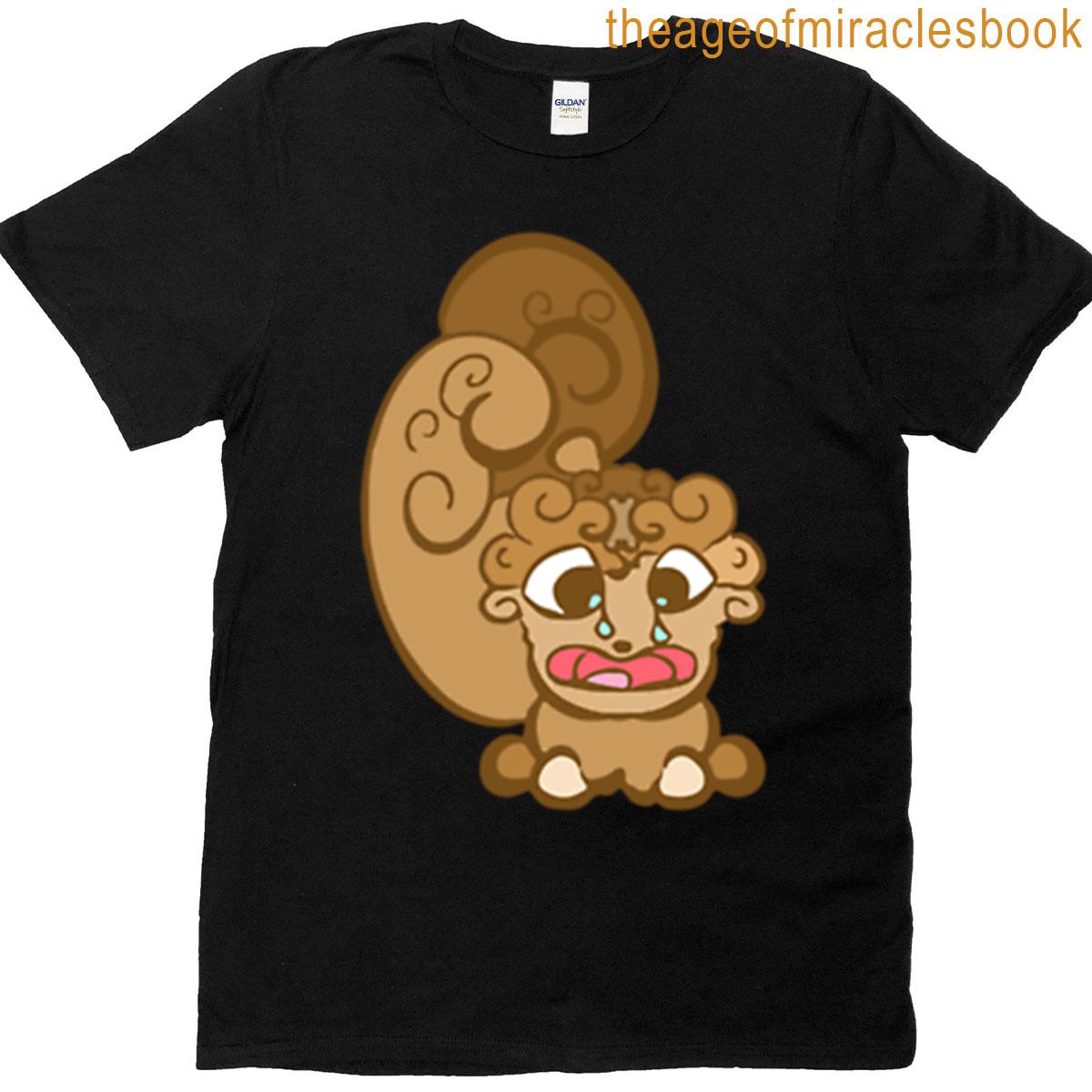 Cute Squirrel Cartoon – Sad Crying T-shirt