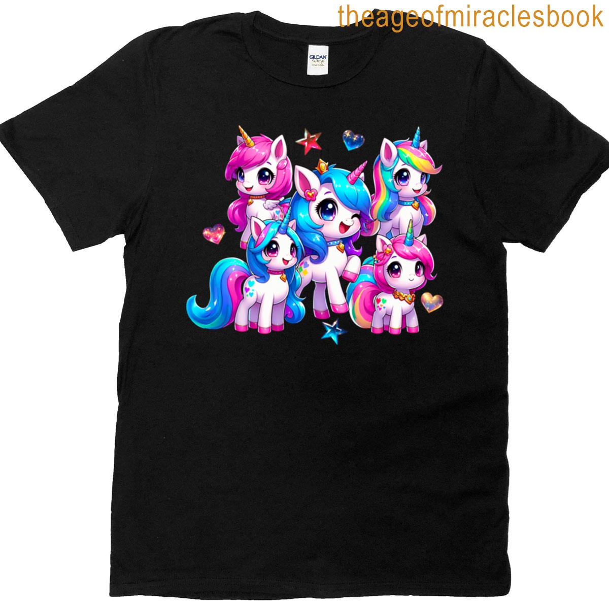 Cute Unicorn 02 Adorable Charming Oversized T-shirt
