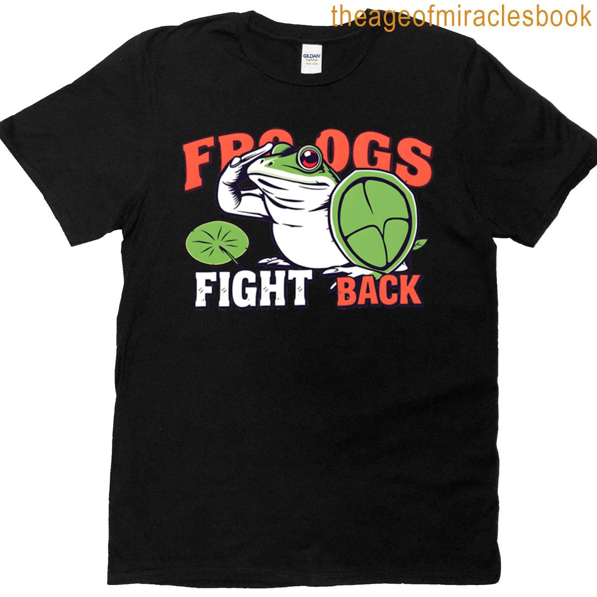 Frogs Fight Back Vintage Style T-shirt