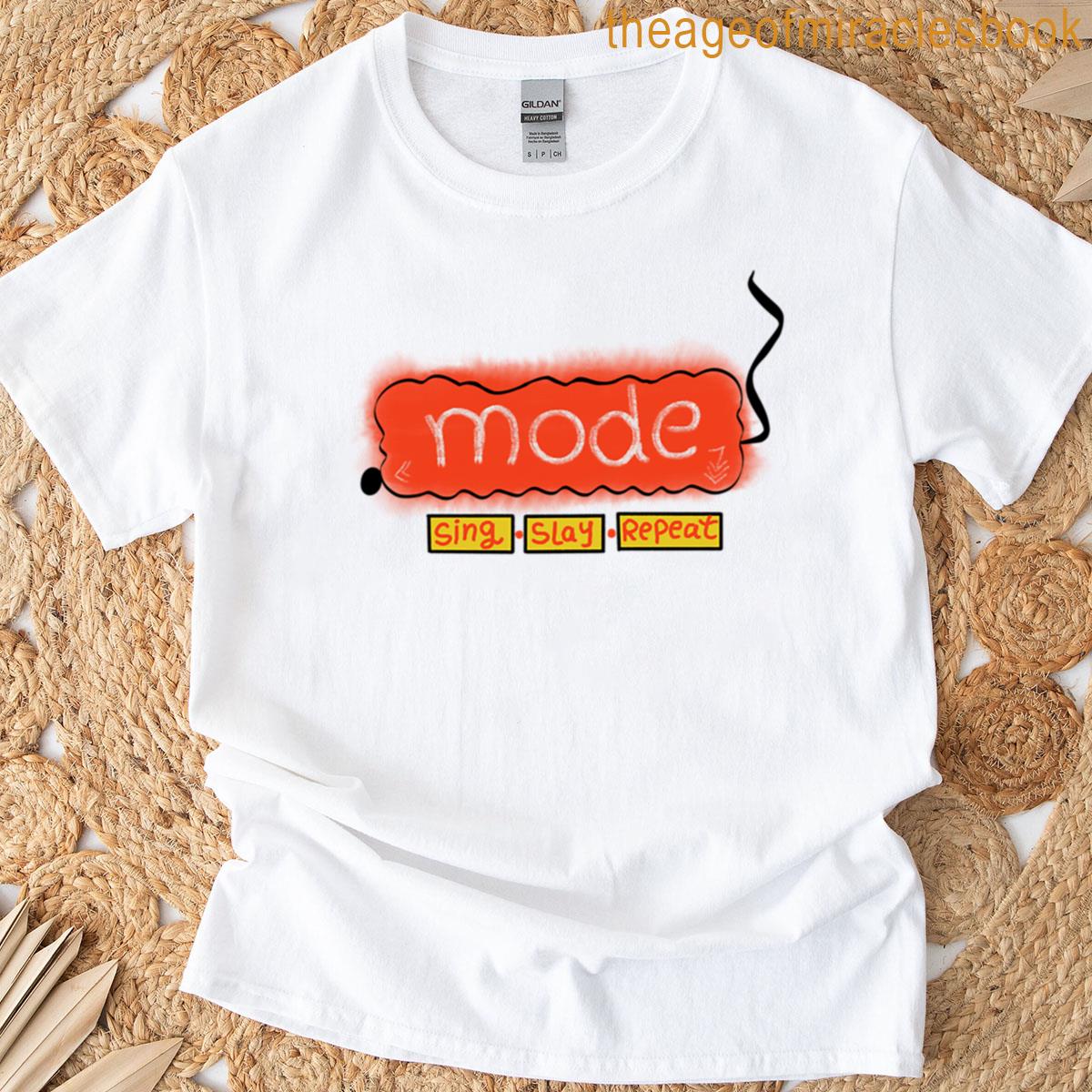 Huntrix Mode Sing Slay Repeat Aesthetic Design Oversized T-shirt