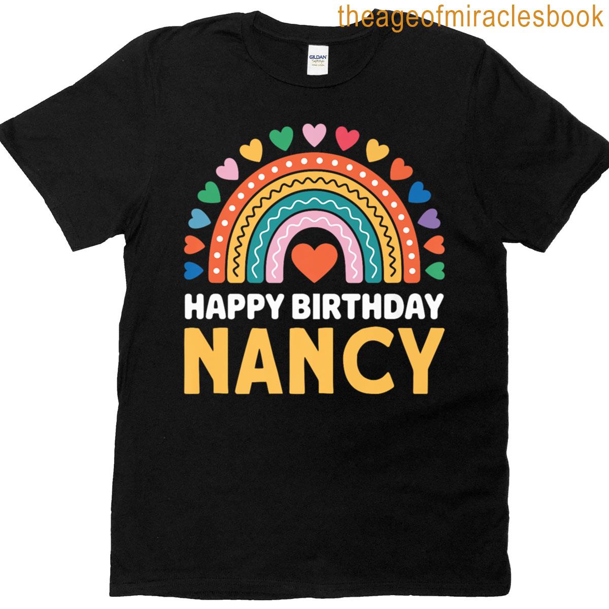 Nancy Happy Birthday Rainbow Premium T-shirt