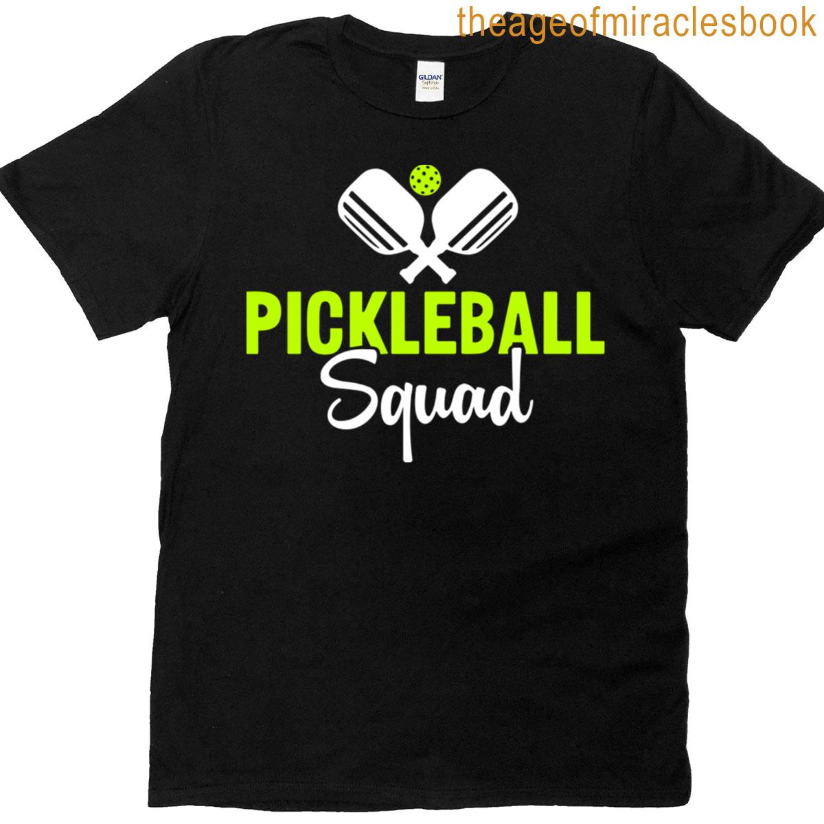 Pickleball Squad Matching Paddle Pickleball Player T-shirt