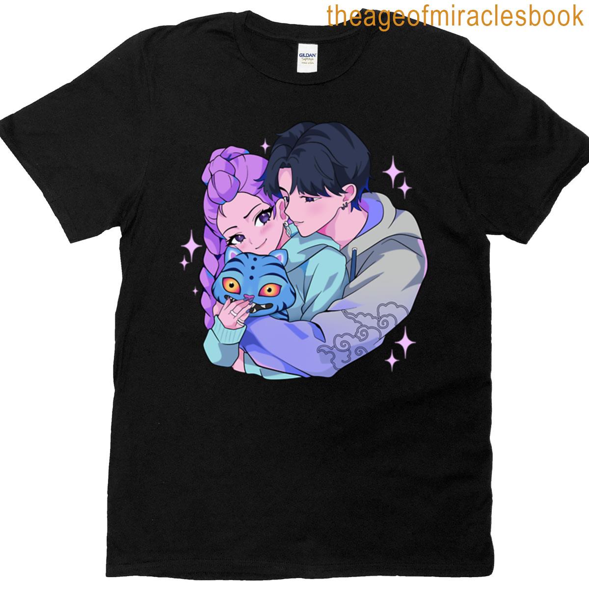 Rujinu K Pop Demon Hunter Oversized T-shirt