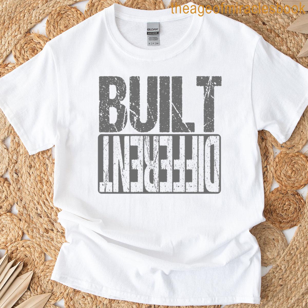 Black Built Different Black On Black T-shirt