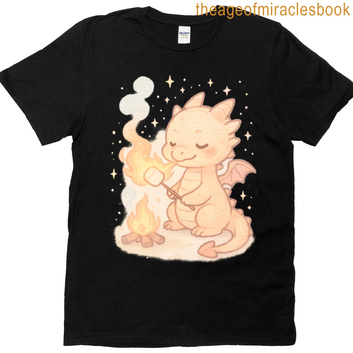 Campfire Marshmallow Dragon Oversized T-shirt