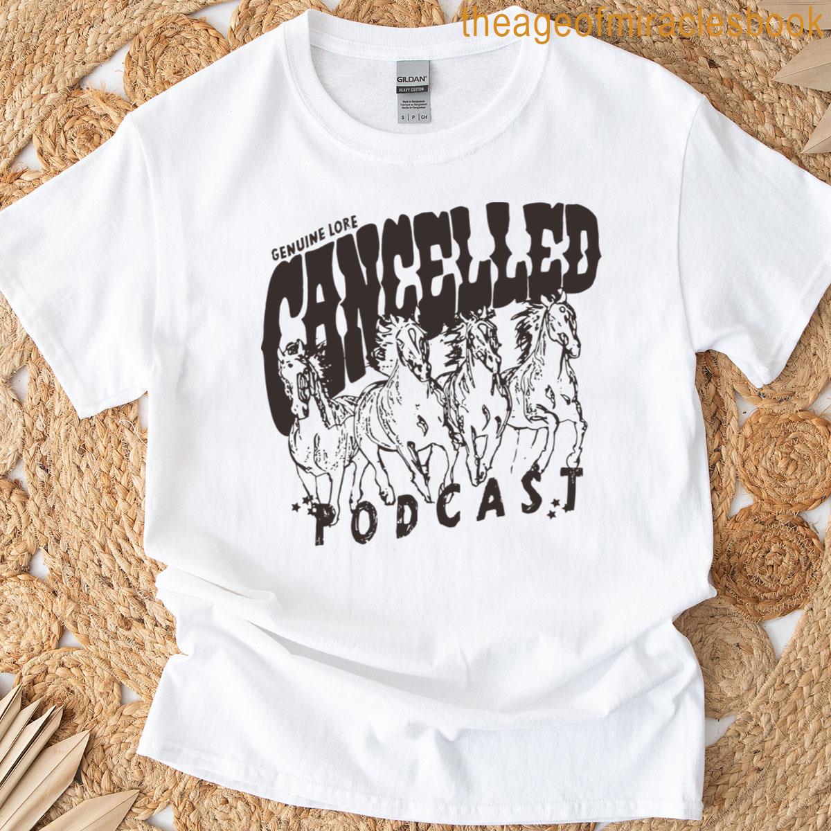 Cancelled Podcast Merch T-shirt
