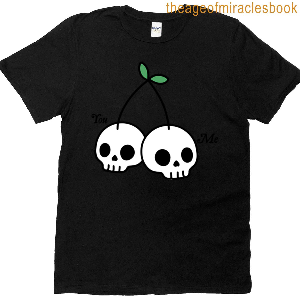 Cherry Skull You And Me T-shirt