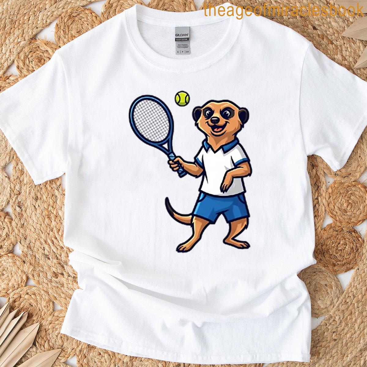 Meerkat Tennis Player T-shirt