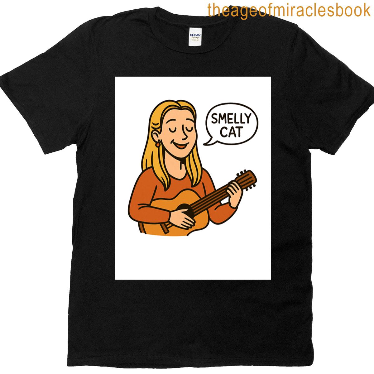 Phoebe Buffay Smelly Cat Cartoon T-shirt