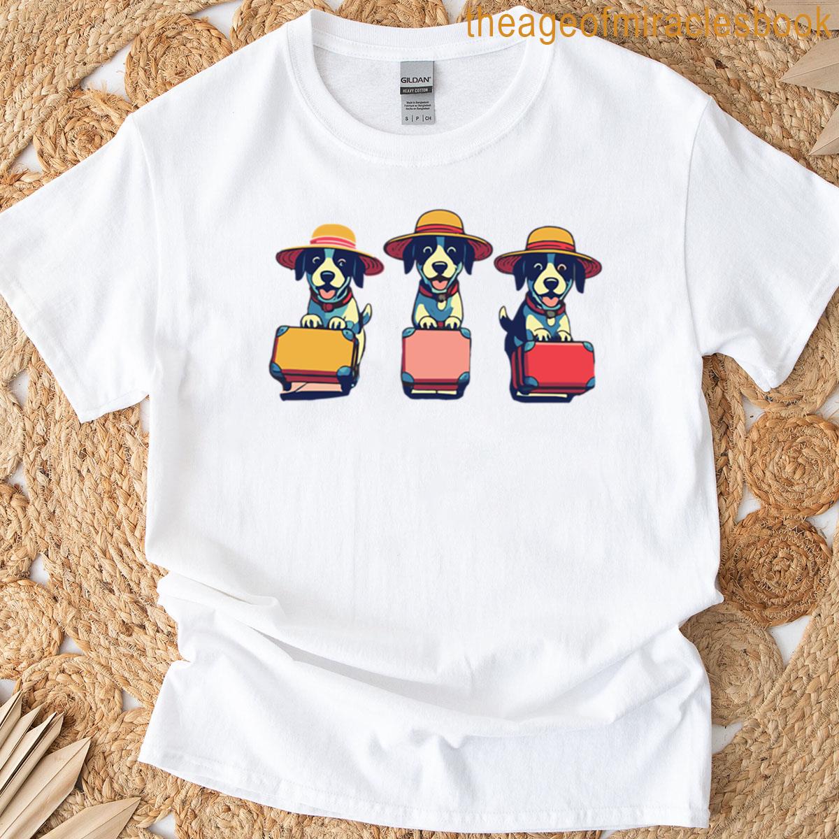 Three Dogs One Wild Trip Oversized T-shirt