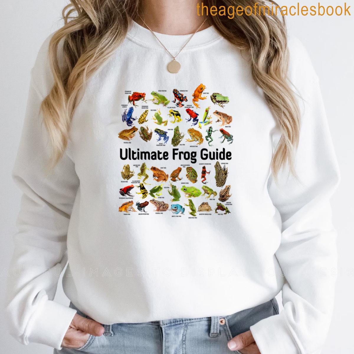 Ultimate Frog Guide Cottagecore Aesthetic Frog Mushroom T-shirt - Image 4