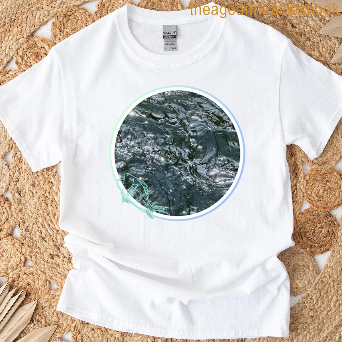 Brook With Bubbles No Fish Seen Oversized T-shirt