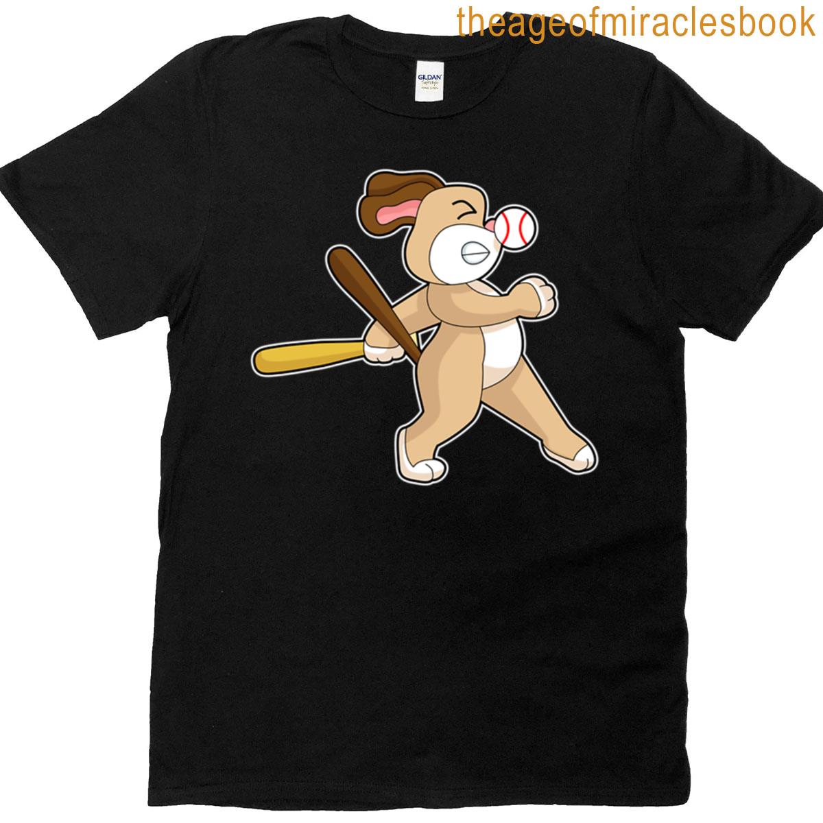 Dog Baseball Baseball Bat T-shirt
