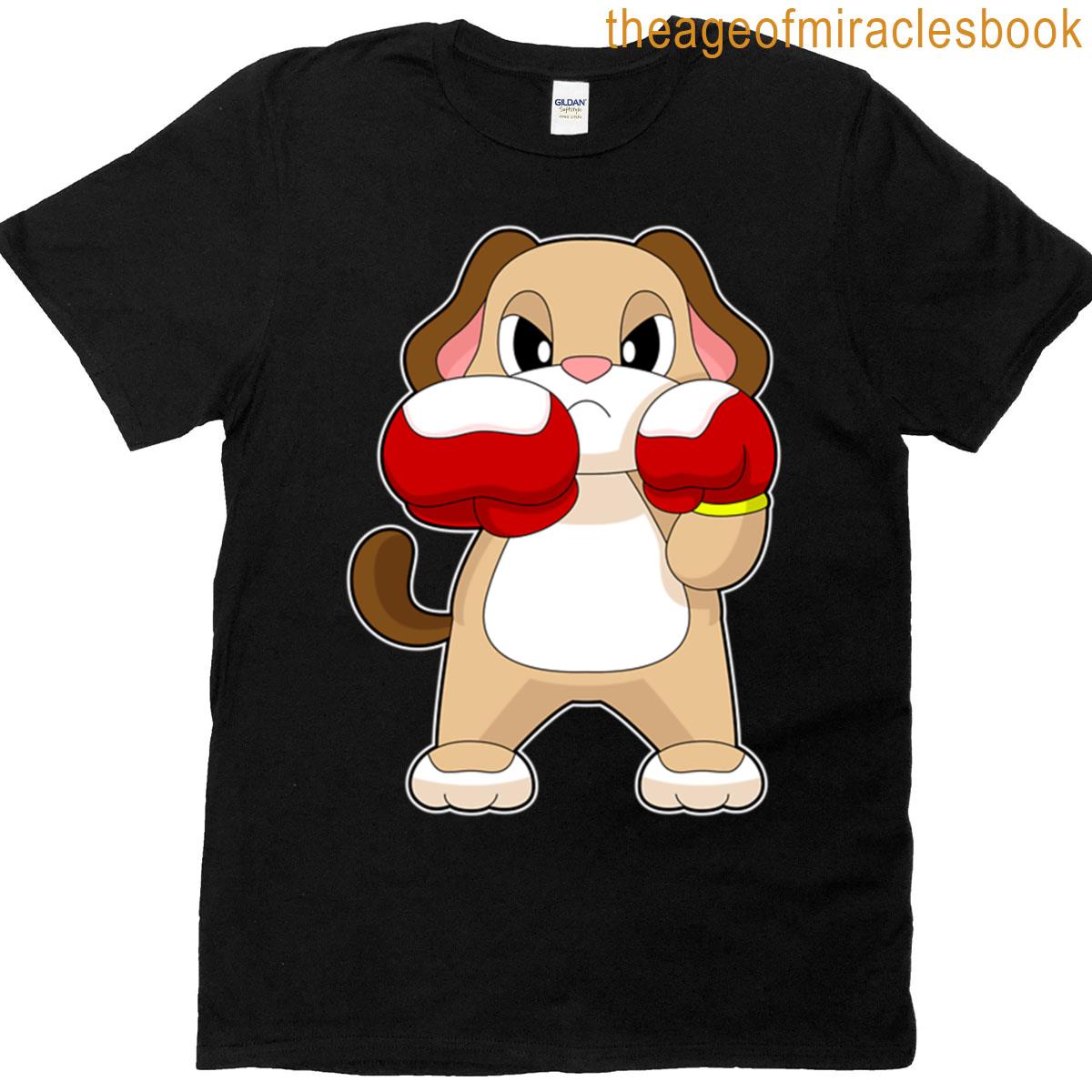 Dog Boxer Boxing Gloves Boxing T-shirt