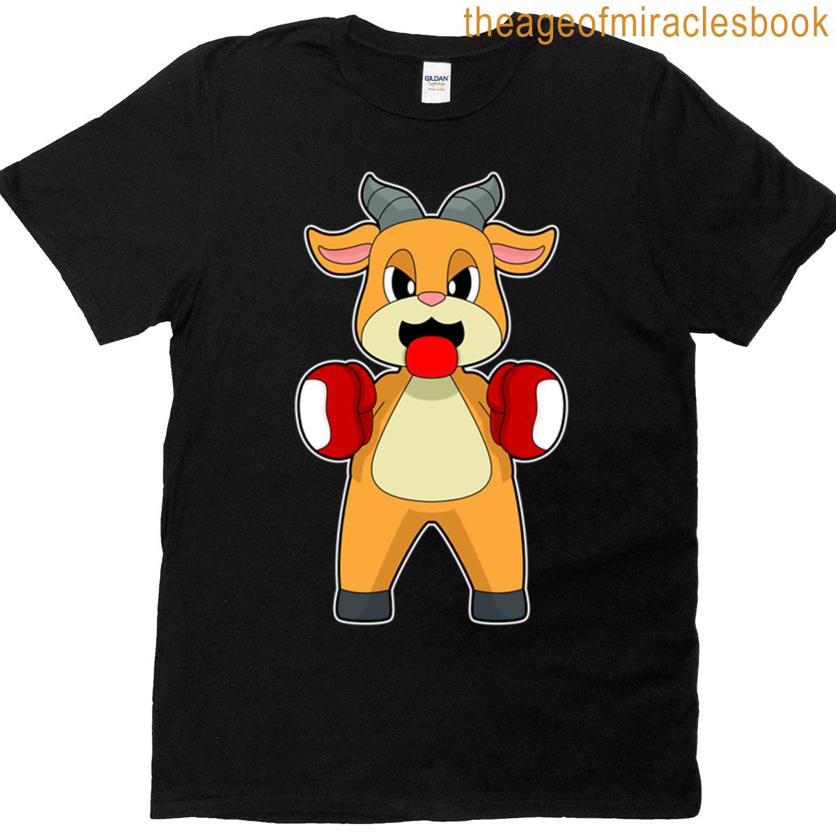 Goat Boxer Boxing Gloves Boxing T-shirt