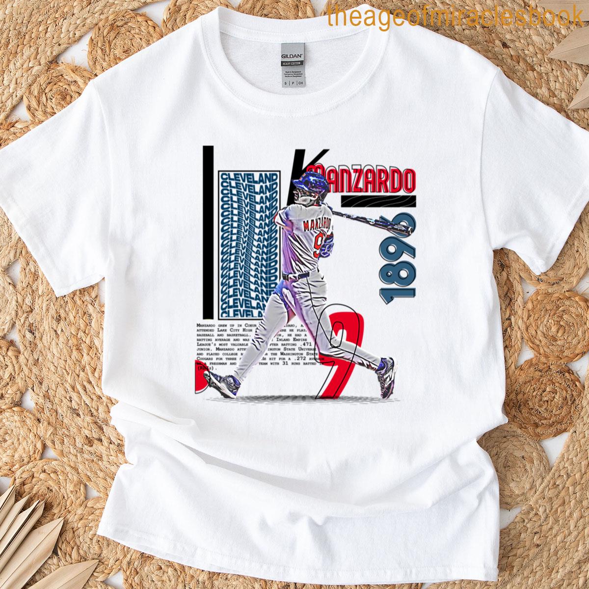 K Manzardo Baseball Player Design T-shirt
