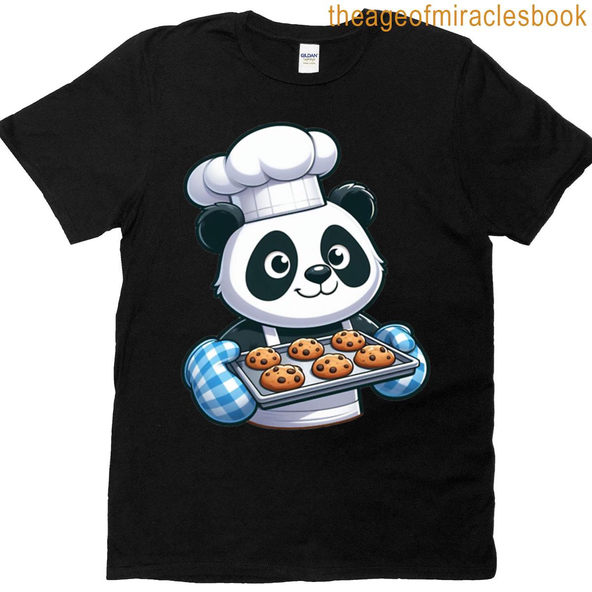 Panda Baker – Cookie Cartoon Animal T-shirt