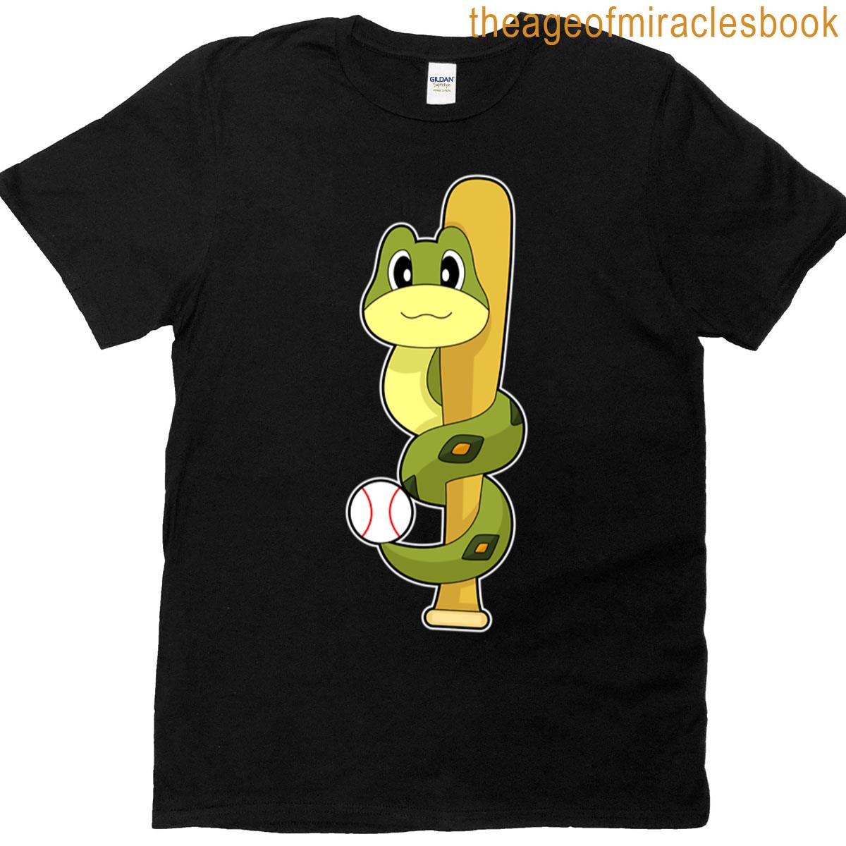 Snake Baseball Baseball Bat Oversized T-shirt
