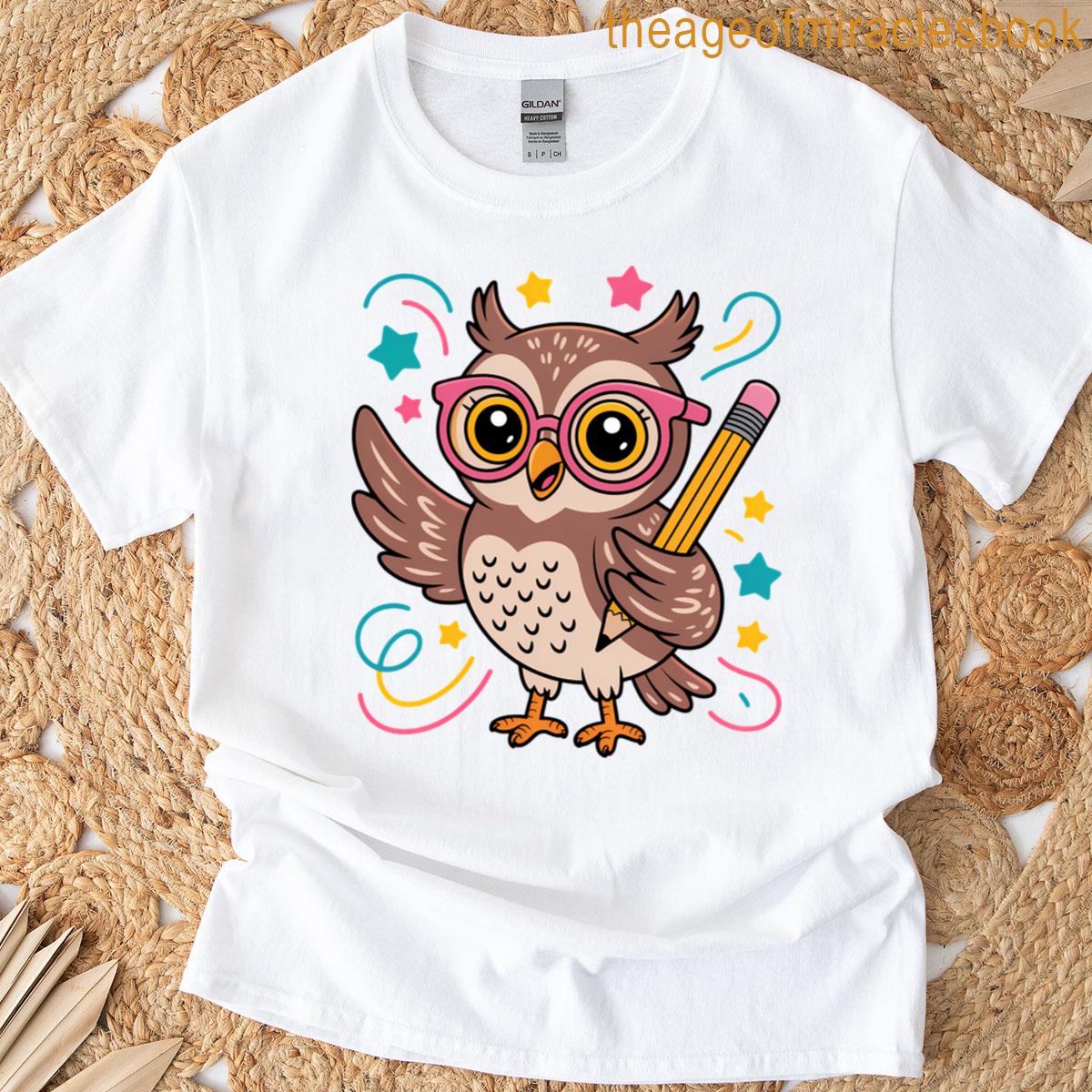 Back To School Owl Elementary Student Owls T-shirt