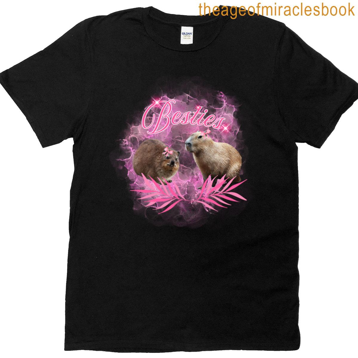 Capybara Hyrax Besties Oversized T-shirt