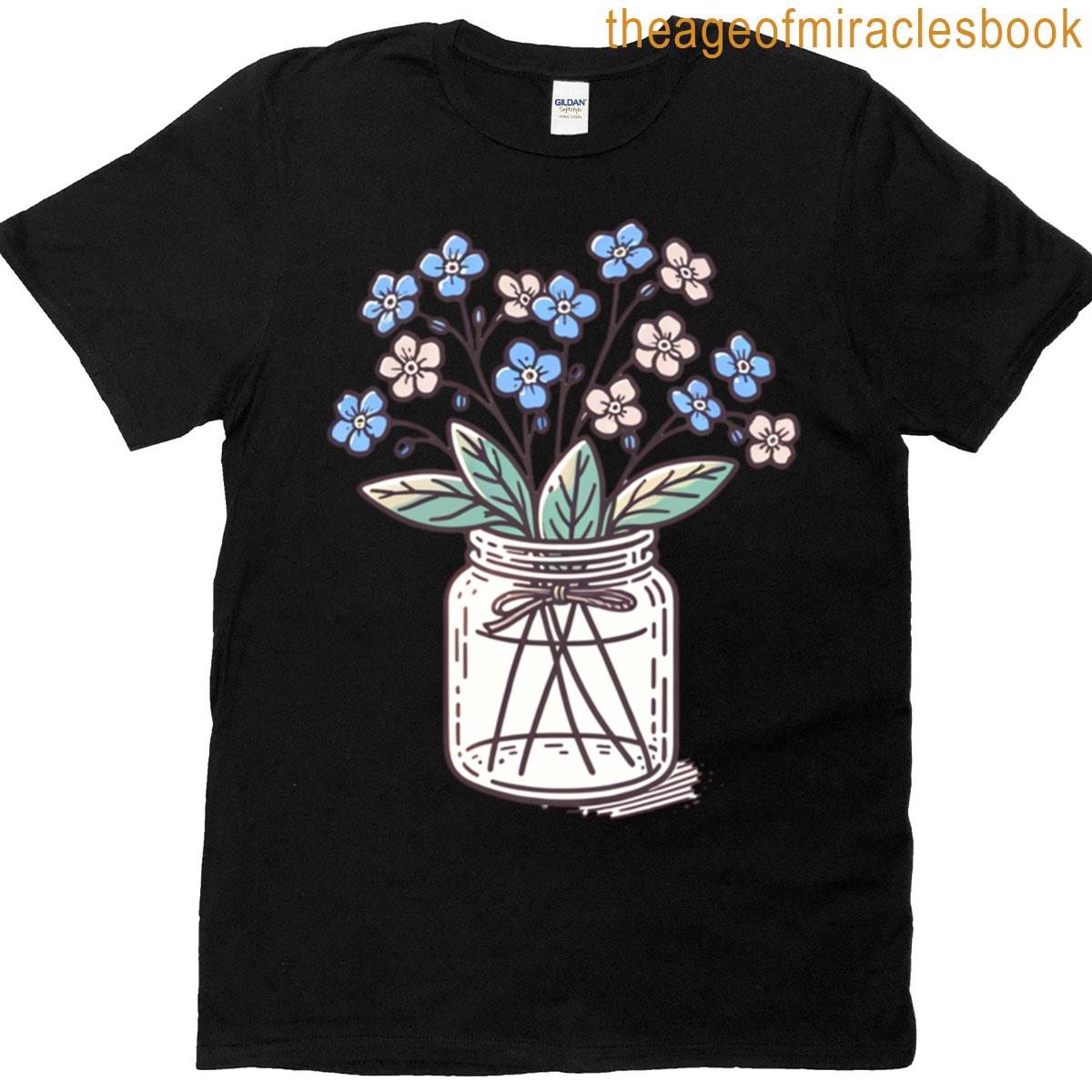 Jar Flowers – Forget Me Not T-shirt