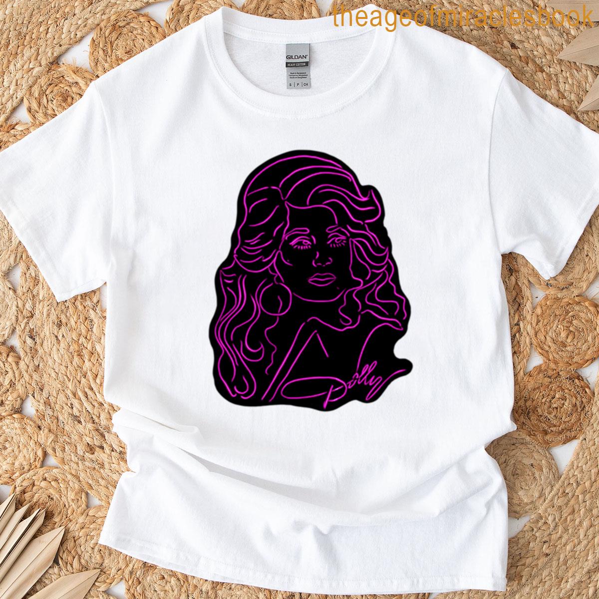 Neon Dolly Parton Oversized T-shirt
