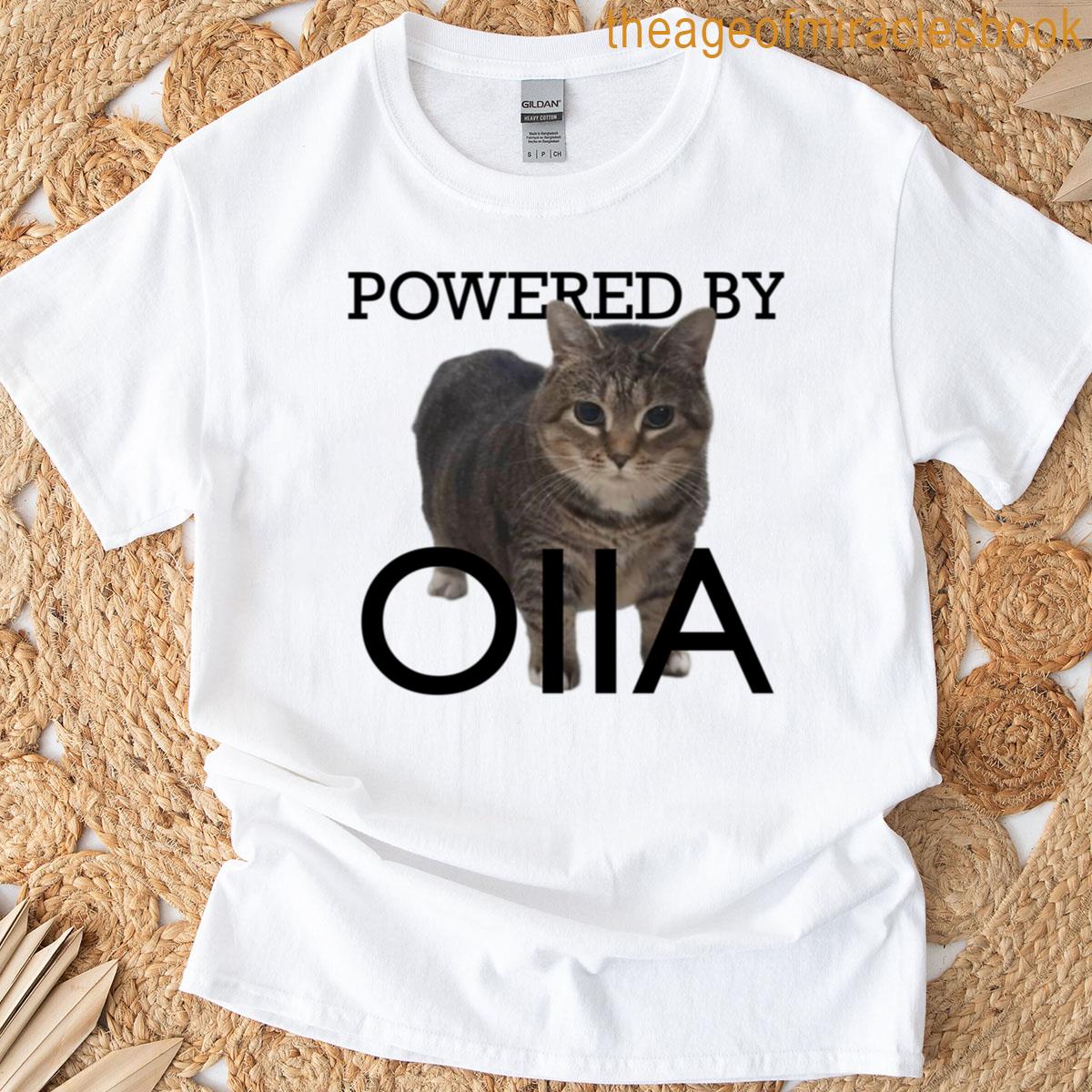 Powered By Oiia Cat T-shirt